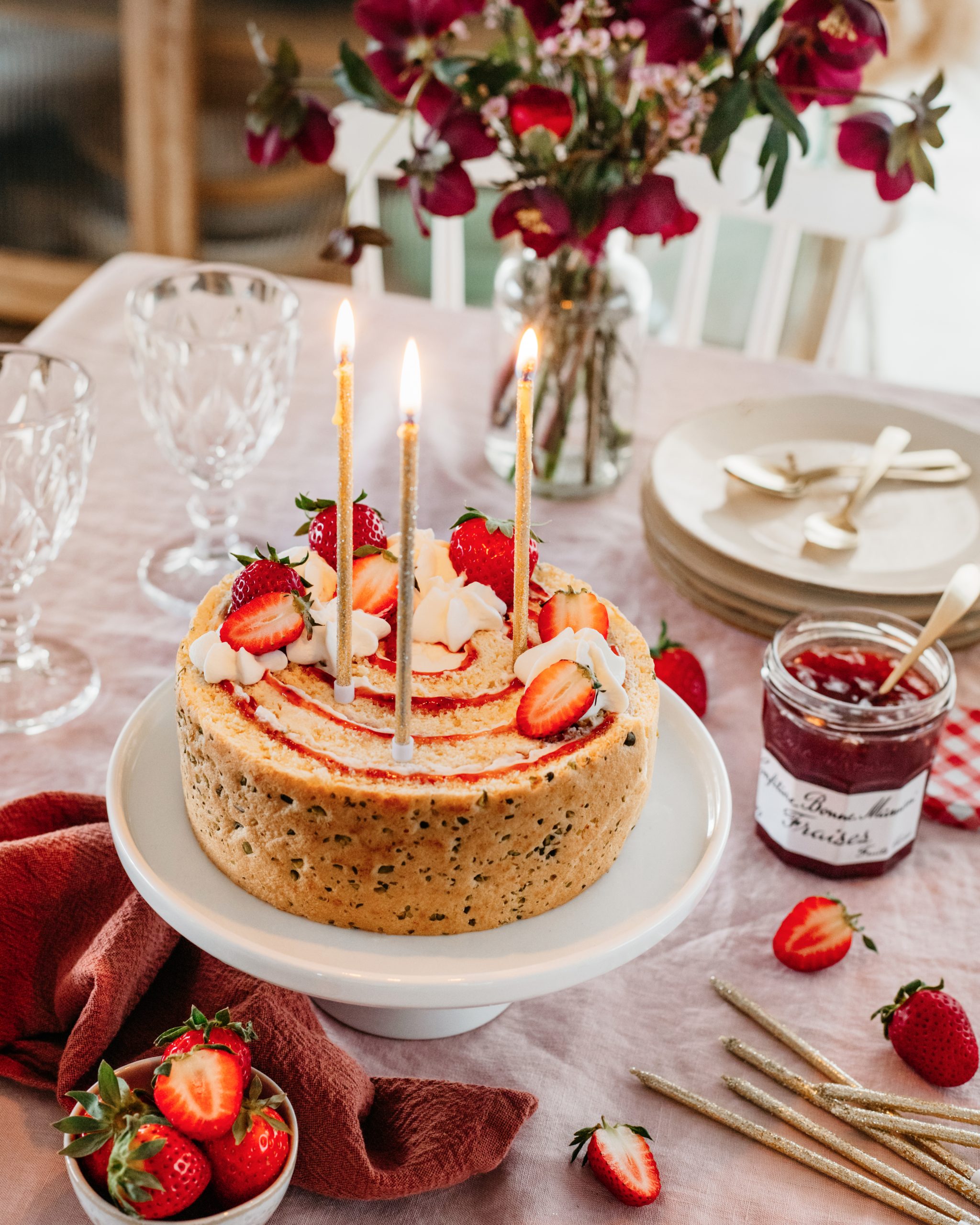 Roulé d'anniversaire Bonne Maman - Earle Studio